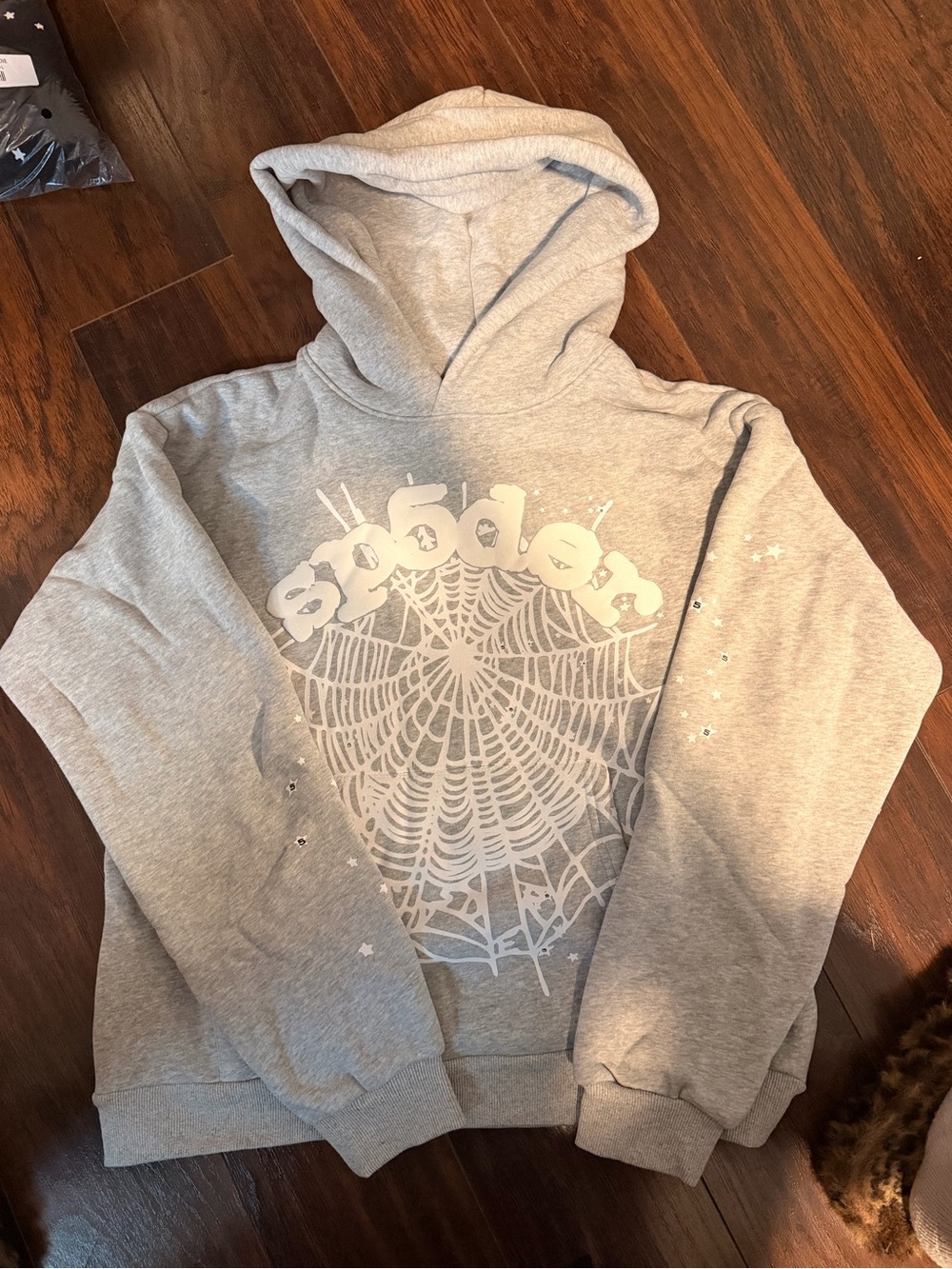 GREY spider hoodie
